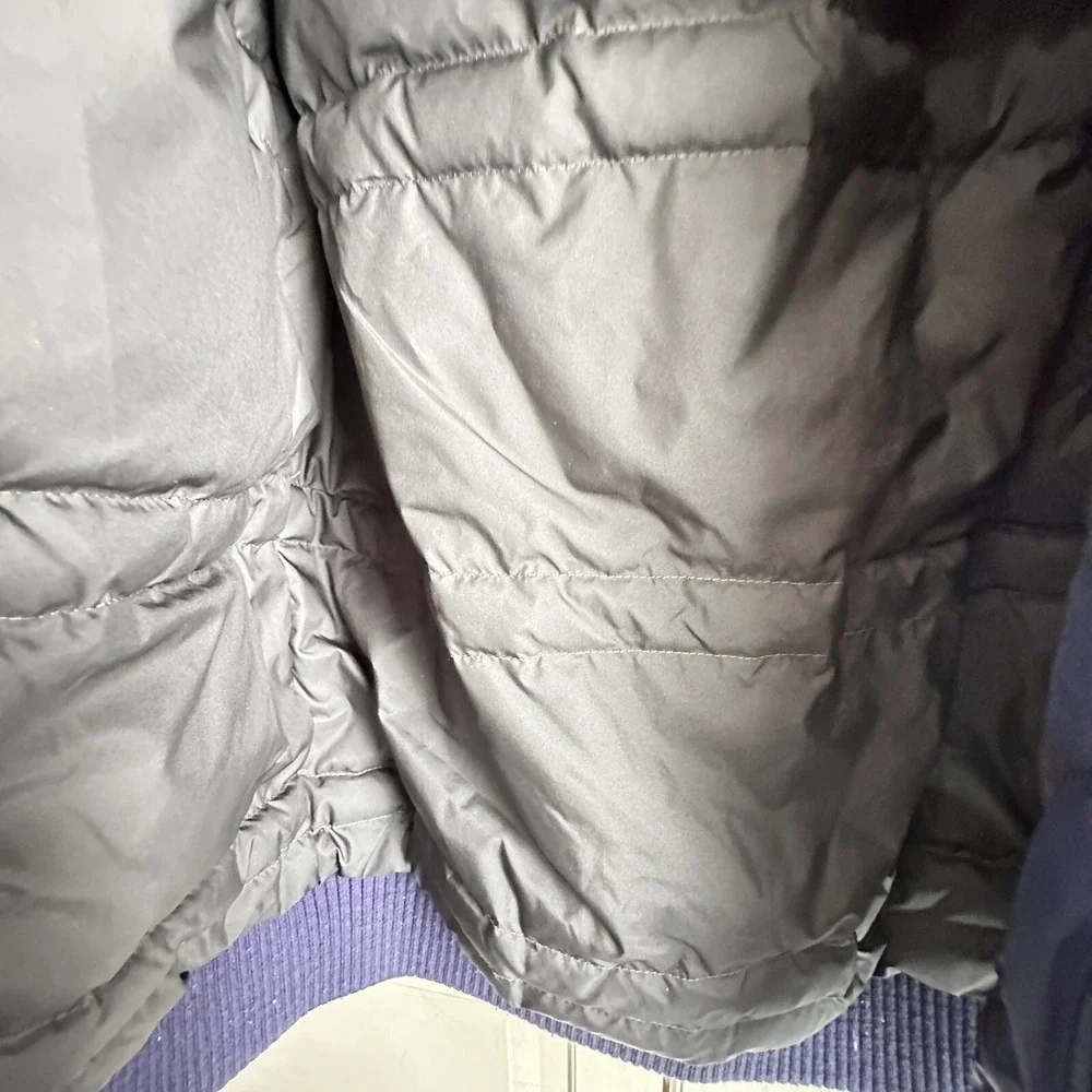 The‎ North Face Down Jacket Hooded Coat Kids 14-16 Girl or Boy Navy Blue 550 Dry
